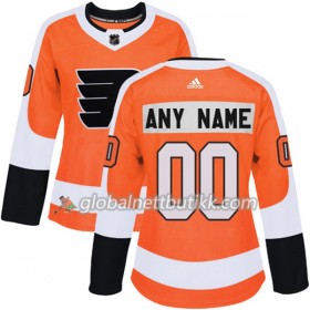 Philadelphia Flyers Hockeydrakt Custom 2017-2018 Orange Adidas Authentic - Dame